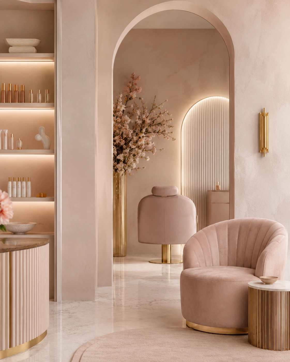 Soft boutique studio mood visual