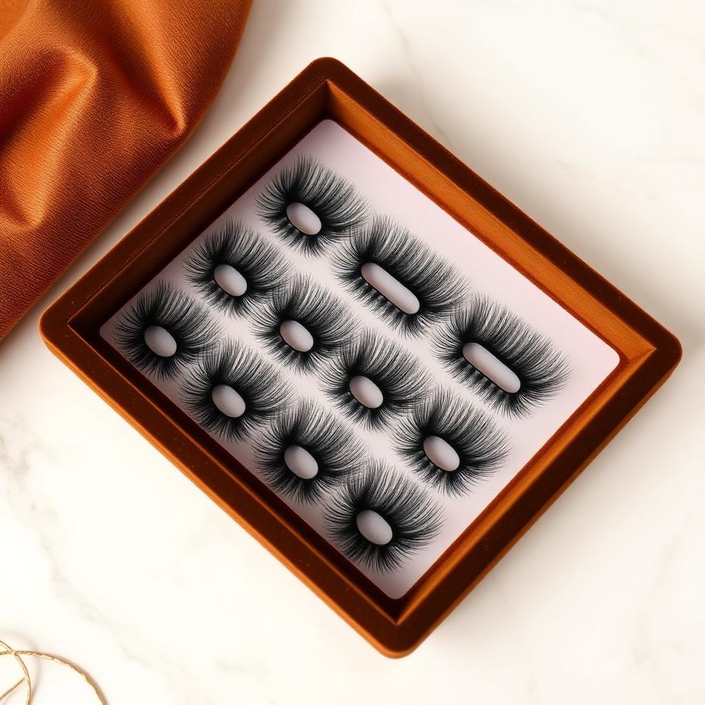 Brown Velvet Lash Trays